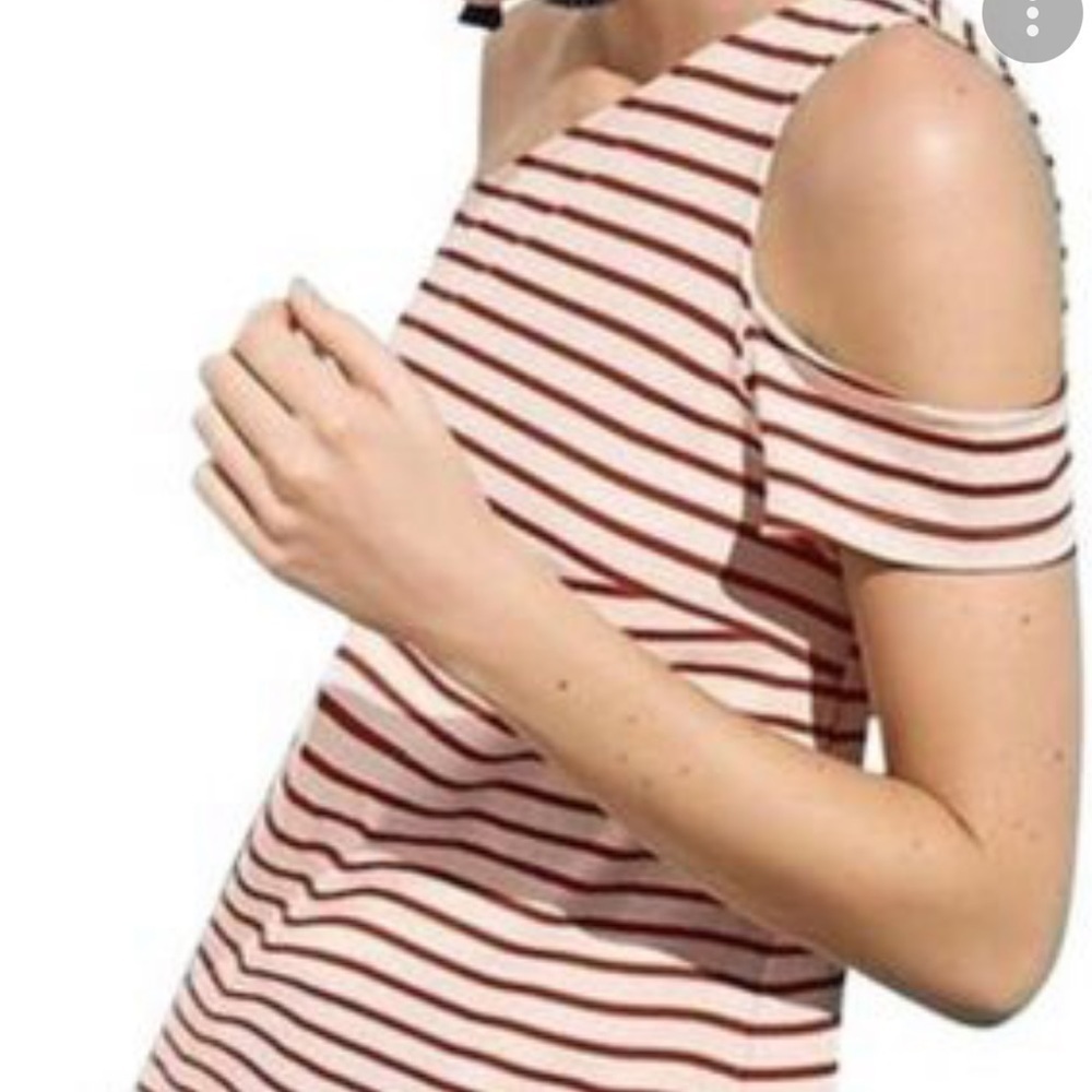 Maeve striped one shoulder dress coastal nautical - Picture 2 of 6